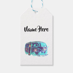 Para Regalos Etiquetas de regalo Hippie Van Personalizado Gift