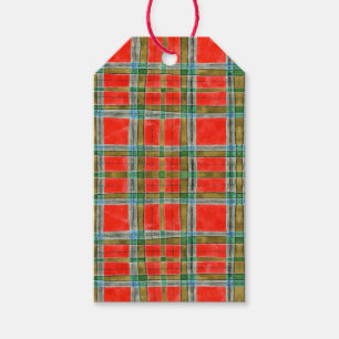 Para Regalos Etiquetas de regalo MAC BAIN TARTAN