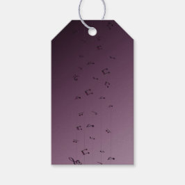 Para Regalos Etiquetas de regalo malvas de notas musicales