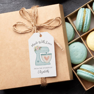 Para Regalos Etiquetas de regalo Mezcladora de Panadería Azul B