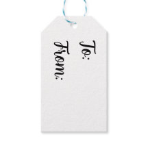 Etiquetas de regalo minimalistas de entrada y sali