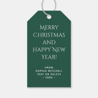 Para Regalos Etiquetas de regalo minimalistas modernas en verde