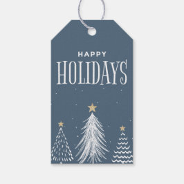 Para Regalos Etiquetas de regalo Modernas Elegantes Dusty Blue 