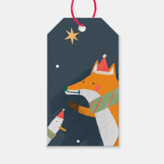 PARA REGALOS ETIQUETAS DE REGALO NAVIDAD ZORRO Y PATO