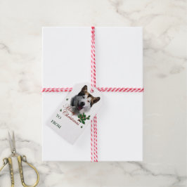 Para Regalos Etiquetas de regalo navideño de Malamute en Alaska