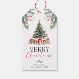 Para Regalos Etiquetas de regalo navideño de navidad en árbol d