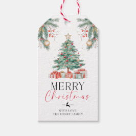 Para Regalos Etiquetas de regalo navideño de navidad en árbol d