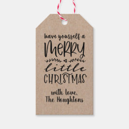 Para Regalos Etiquetas de regalo navideño de papel Kraft
