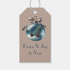 Para Regalos Etiquetas de regalo navideño inspiradas en el orna