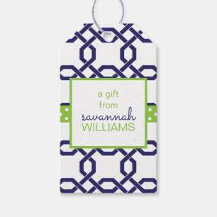 Para Regalos Etiquetas de regalo personalizadas Lattice & Grosg