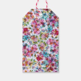 Para Regalos Etiquetas de regalo personalizado FELIZ FLORES DE 