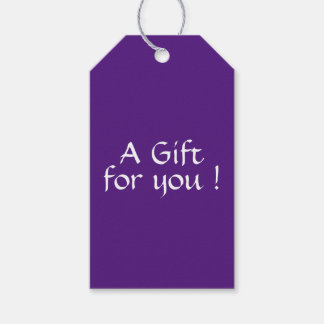 Para Regalos Etiquetas de regalo púrpura sólida