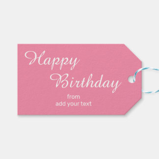 Para Regalos Etiquetas de regalo rosa Flamingo suave