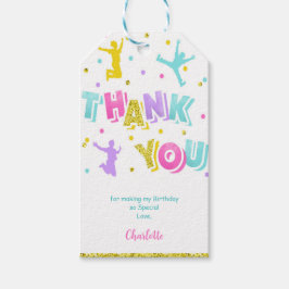 Para Regalos Etiquetas de regalo Saltar Rosa y Verde