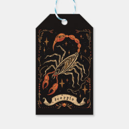Para Regalos Etiquetas de regalo Scorpio Arte Zodiaco Celestial