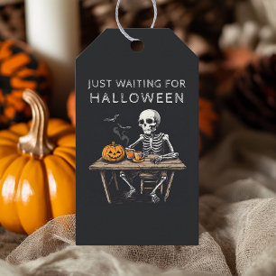 Para Regalos Etiquetas de regalo "Sólo esperando Halloween"   D