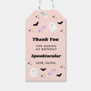 Para Regalos Etiquetas de regalo Spooktacular de cumpleaños de