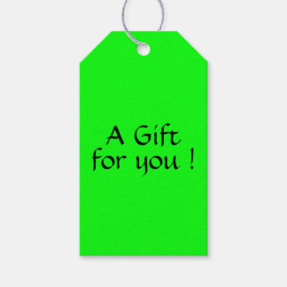 Para Regalos Etiquetas de regalo verde fluorescente