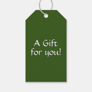 Para Regalos Etiquetas de regalo verde sólido
