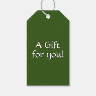 Para Regalos Etiquetas de regalo verde sólido