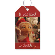 Etiquetas de temporada de Santa Vieja difíciles de