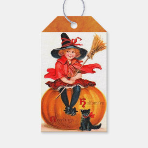 Para Regalos Etiquetas del regalo de la bruja de Halloween del
