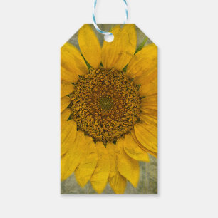 Para Regalos Etiquetas del regalo del girasol del vintage