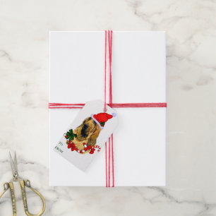Para Regalos Etiquetas del regalo del navidad del sabueso