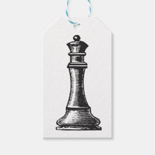 Para Regalos Etiquetas del regalo del pedazo de ajedrez