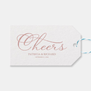 Para Regalos Etiquetas Elegantes de Botella de Vino con Hologra