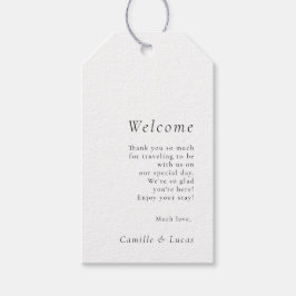 Para Regalos Etiquetas elegantes de regalo de bienvenida minima