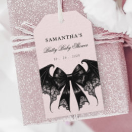 Para Regalos Etiquetas elegantes góticas Baby Shower Favor