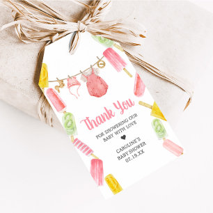 Para Regalos Etiquetas favoritas de Baby Shower de Popsicle chi