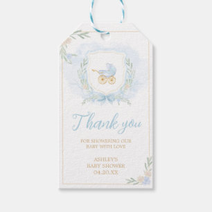 Para Regalos Etiquetas favoritas de Baby Shower Escudo de color