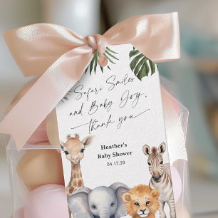 Para Regalos Etiquetas favoritas de bebé con temática de safari