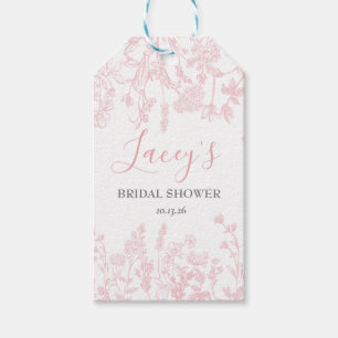 Para Regalos Etiquetas favoritas de Chinoiserie rosa, etiquetas