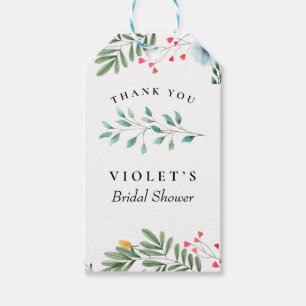 Para Regalos Etiquetas favoritas de ducha de flores silvestres