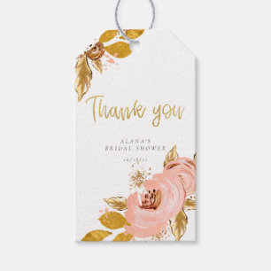 Para Regalos Etiquetas favoritas de ducha de Rosa Purpurina de 