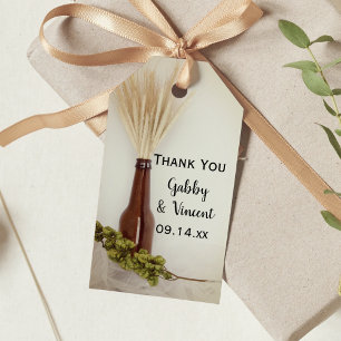 Para Regalos Etiquetas favoritas de la boda de la cervecería de