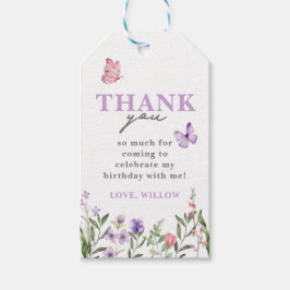 Para Regalos Etiquetas favoritas de mariposa marrón color agua 