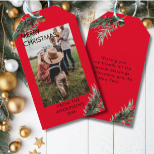 Para Regalos Etiquetas personalizadas de regalo de Navidad de f