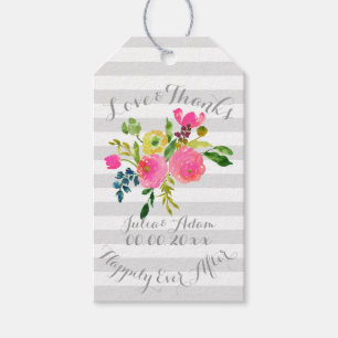 Para Regalos Etiquetas PixDezines acuarela/floral/de agradecimi