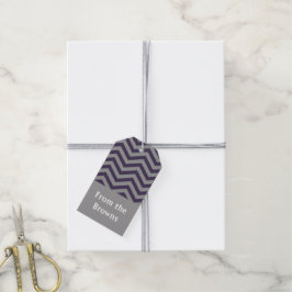 Para Regalos Etiquetas Regal Chevron Gift