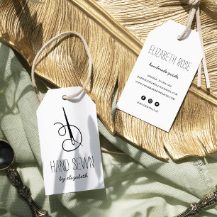 Para Regalos Etiquetas rusas de nédula y níquel de hilo