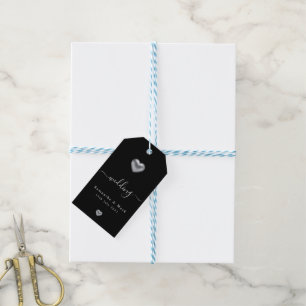 Para Regalos Etiquetas simples y modernas de regalo Boda de pla