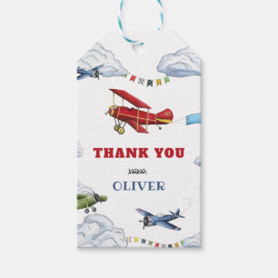 Para Regalos Etiquetas Vintage Airplane First Birday Favor