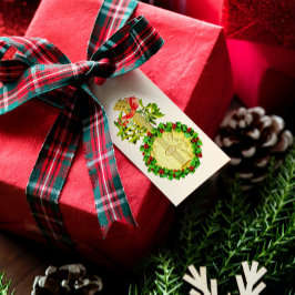 Para Regalos Etiquetas vintage de regalo navideño de mí a ti Et