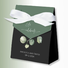 Para Regalos Eucalyptus Celebremos la caja de favores negros