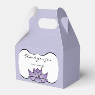 Para Regalos Exquisito Loto en Caja de Favoritos Morados