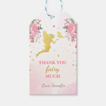 Fairy (Hadas: gracias etiquetas mariposa cumpleaño